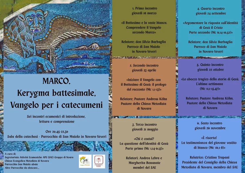 Locandina: Marco Kerigma battesimale Vangelo per i catecumeni